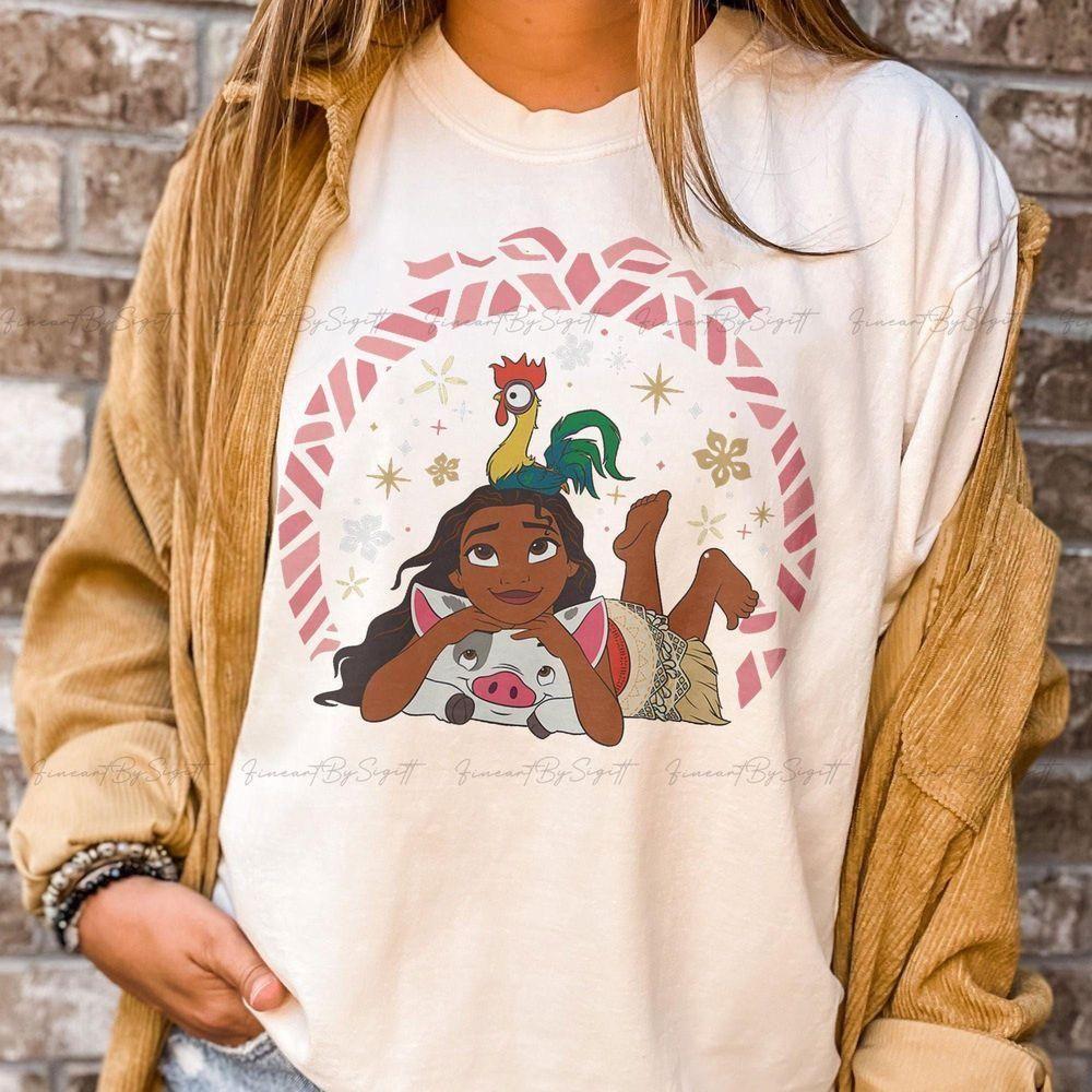 Princess Moana Pua Holiday Disney Vuitino Shirt